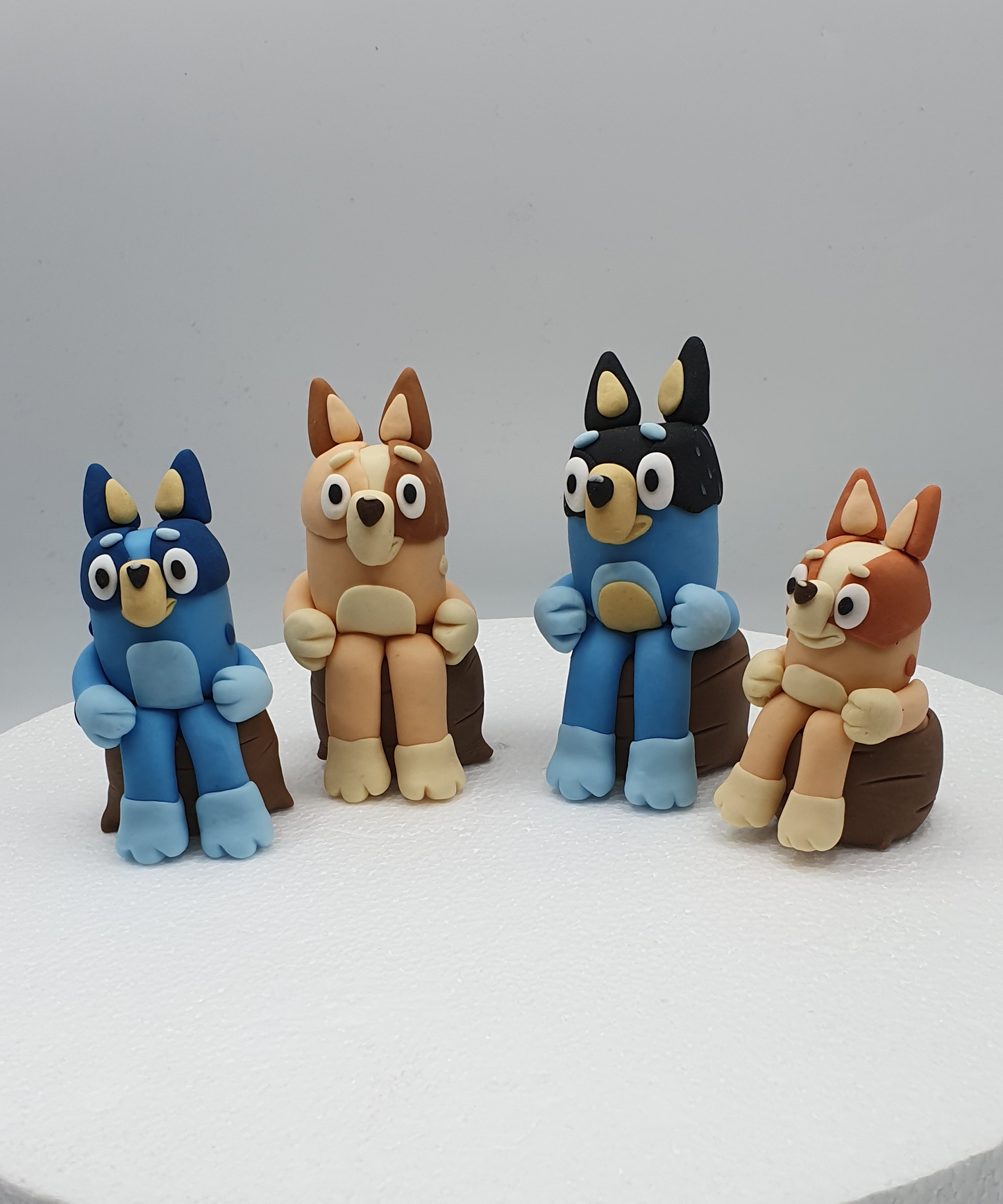Bluey Inspired (Unofficial) Fondant Cake Toppers