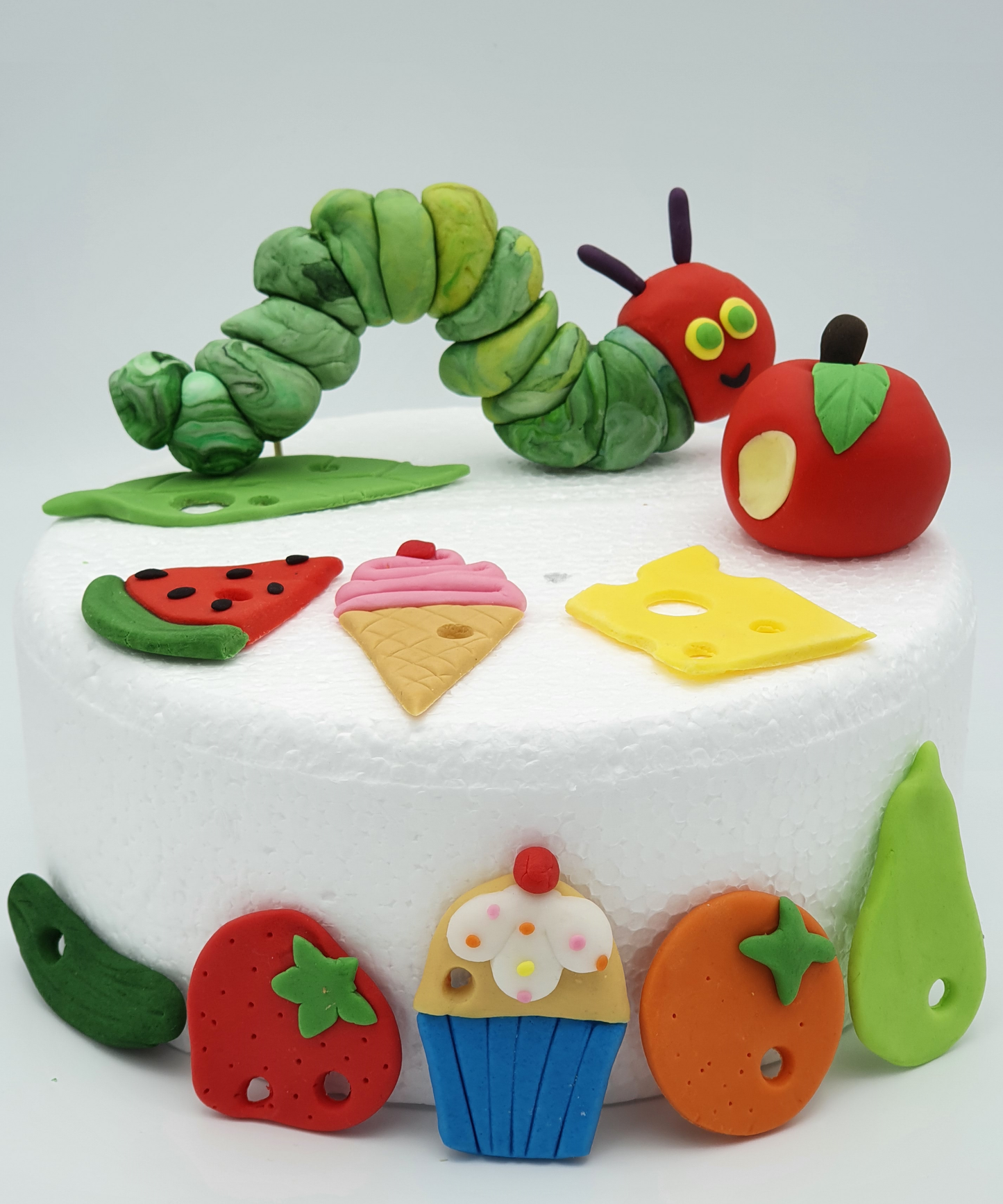 The Very Hungry Caterpillar Inspired (Unofficial) Fondant Cake Toppers