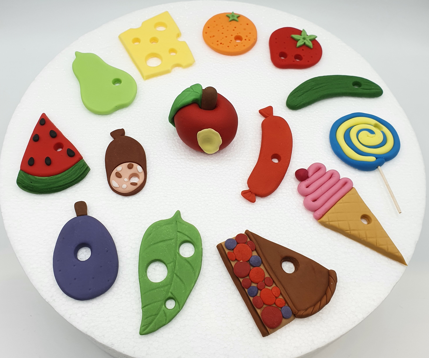 The Very Hungry Caterpillar Inspired (Unofficial) Fondant Cake Toppers