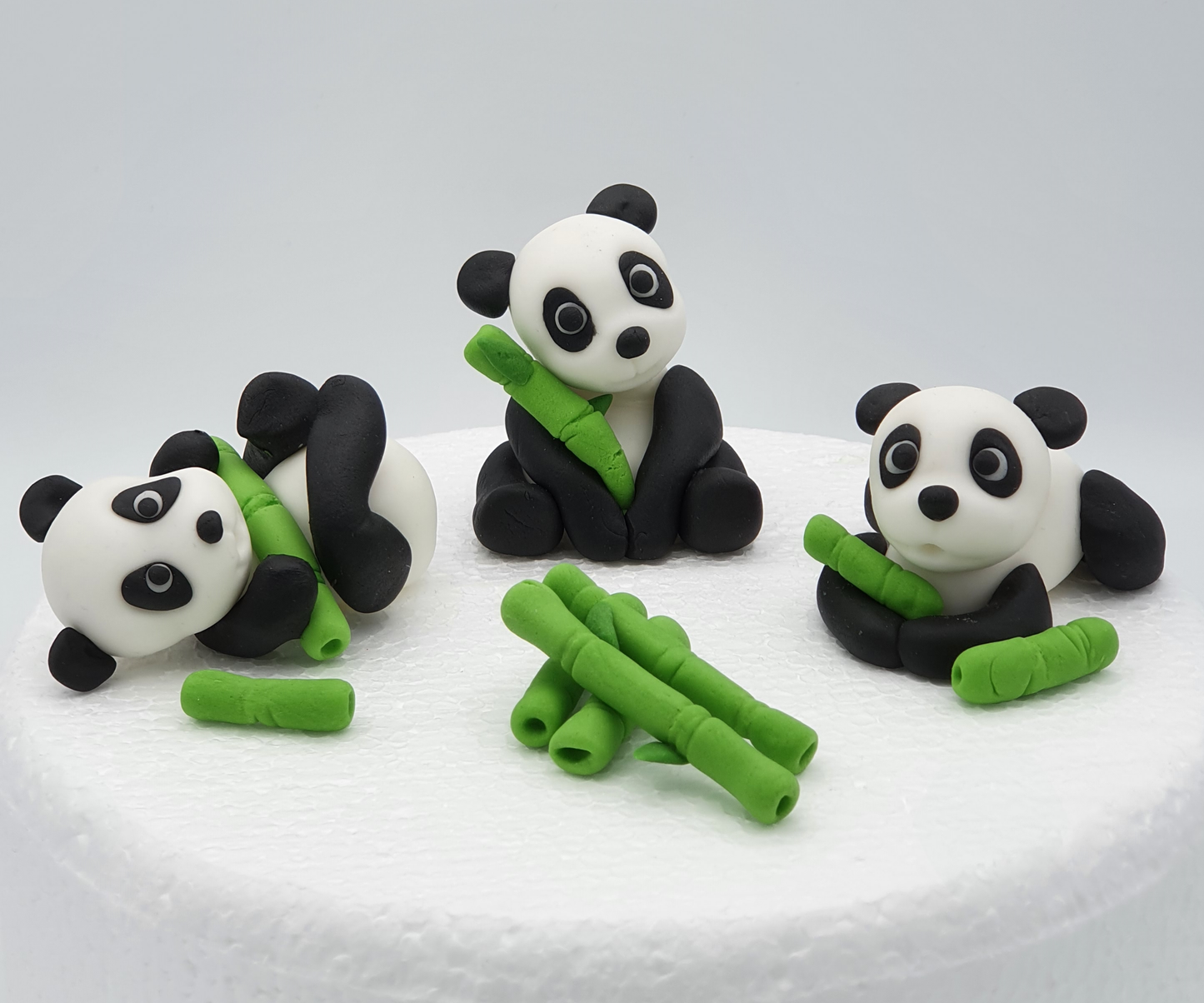 Baby Pandas Fondant Cake Toppers
