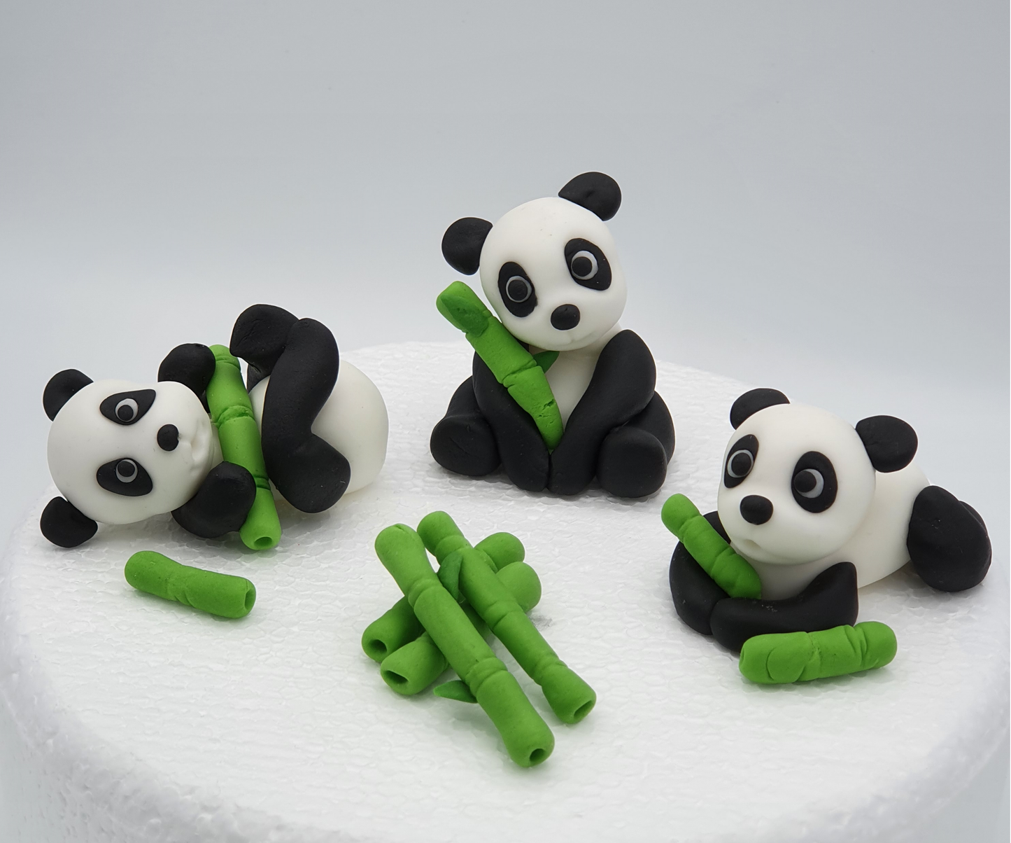 Baby Pandas Fondant Cake Toppers