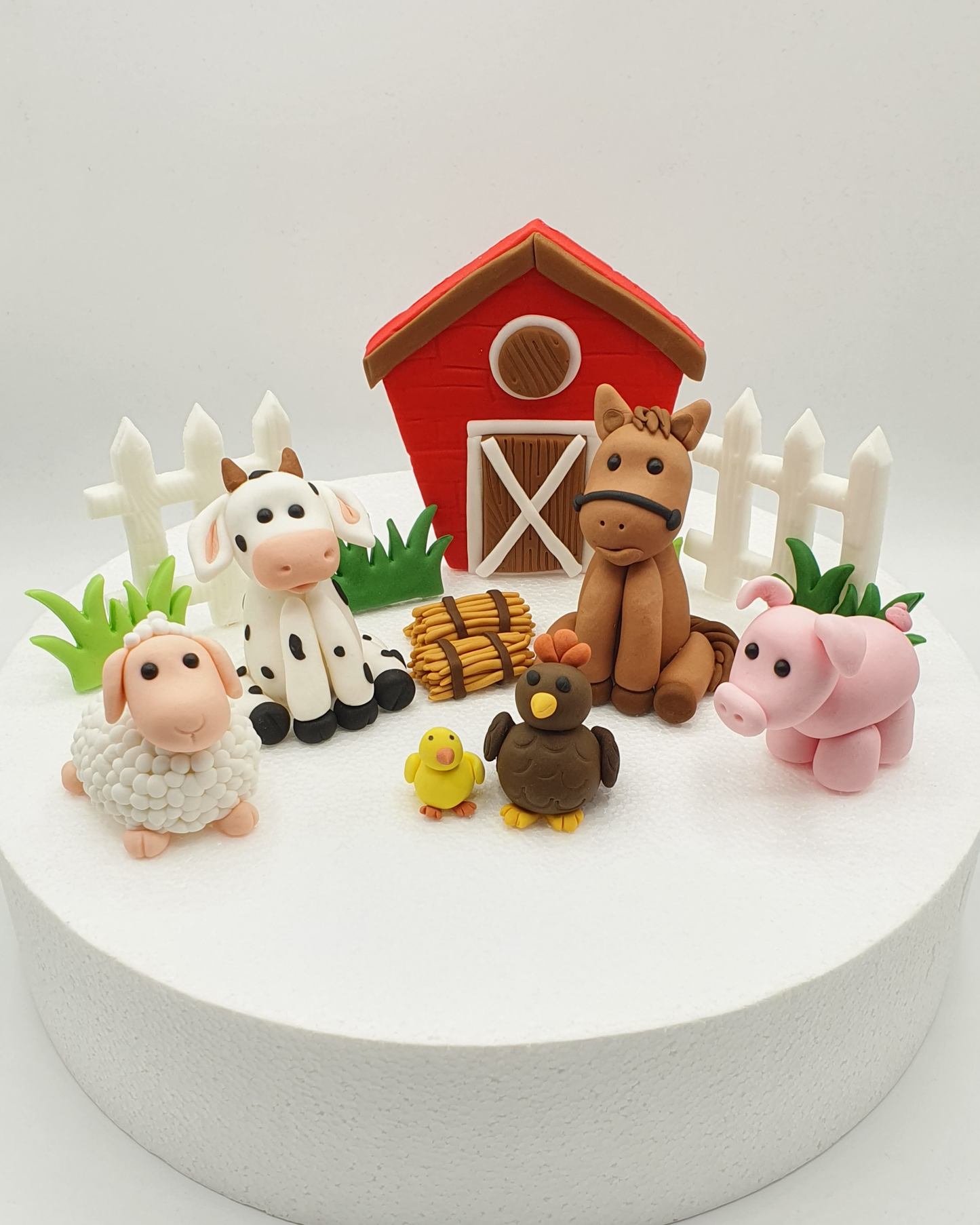 Farm Animals Edible Fondant Cake Toppers