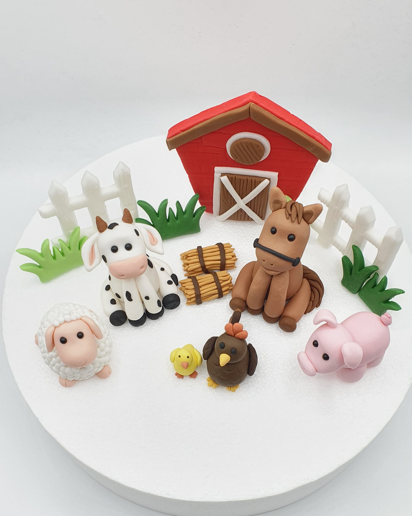 Farm Animals Edible Fondant Cake Toppers