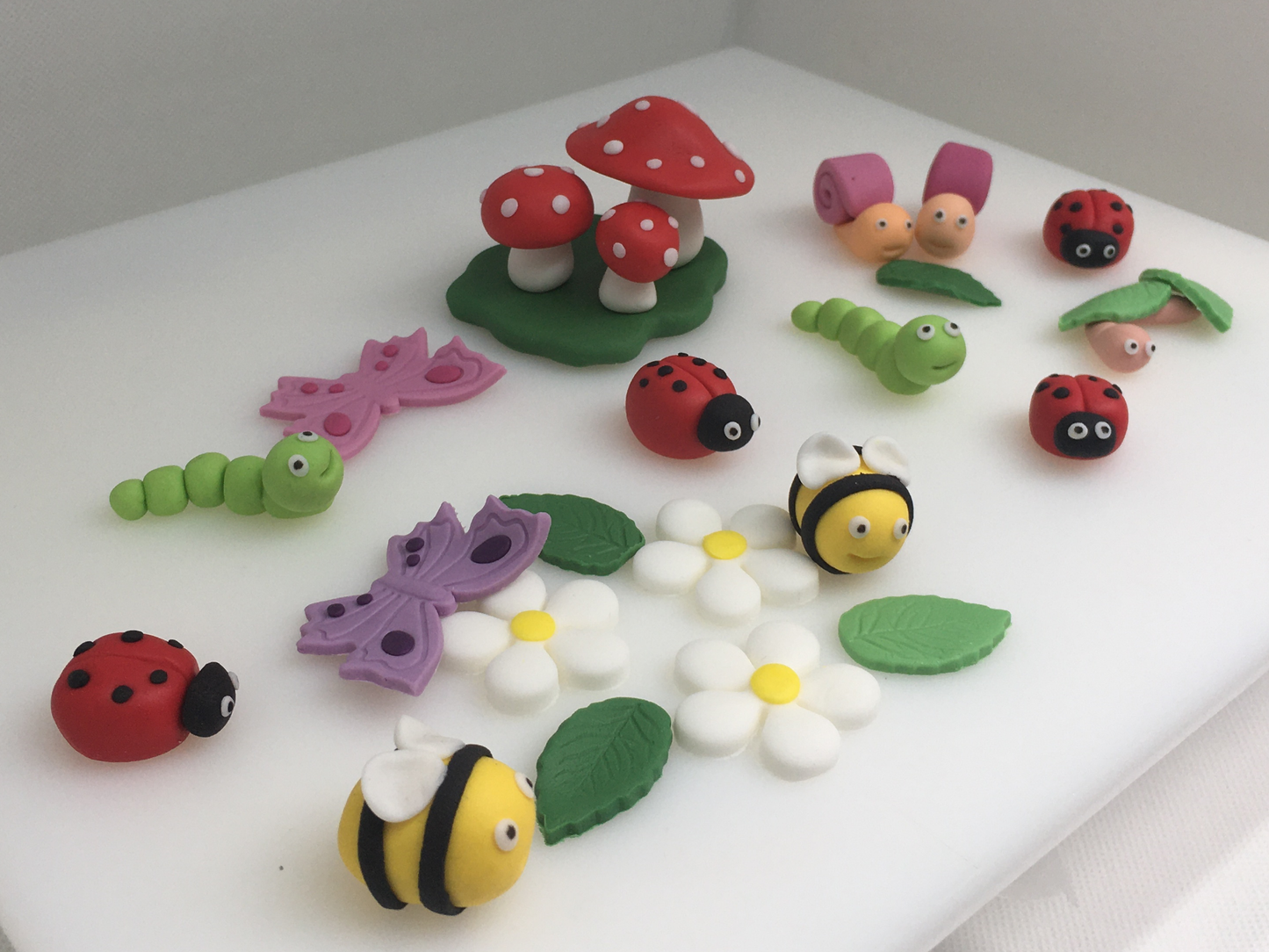 Garden Friends Fondant Cake Toppers