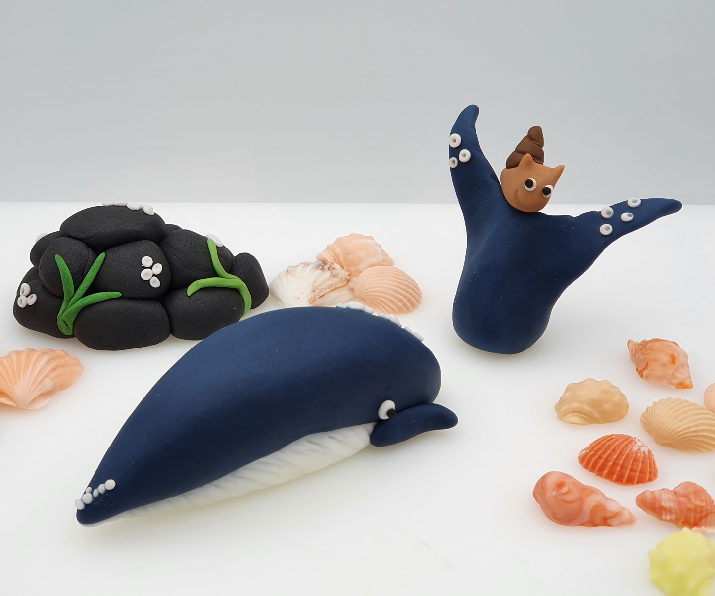 The Snail And The Whale Inspired (Unofficial) Fondant Cake Toppers