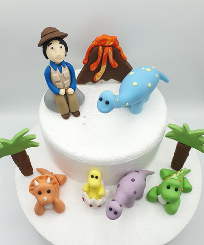 Andy's Dinosaur Adventures Inspired (Unofficial) Fondant Cake Toppers
