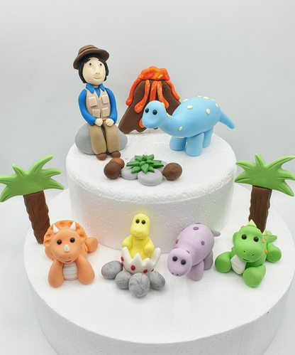 Andy's Dinosaur Adventures Inspired (Unofficial) Fondant Cake Toppers