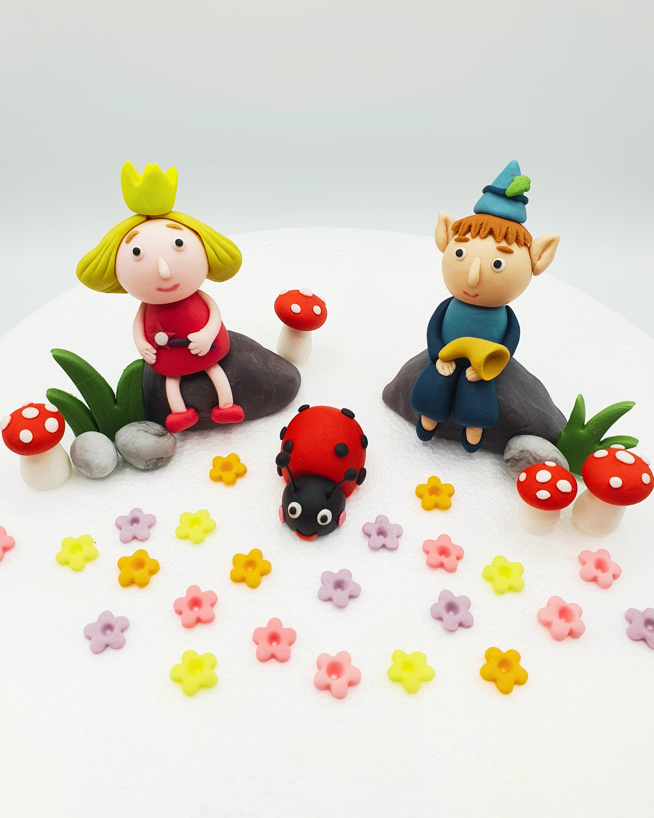 Ben & Holly's Little Kingdom Inspired (Unofficial) Fondant Cake Toppers