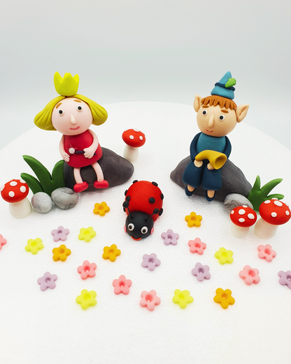 Ben & Holly's Little Kingdom Inspired (Unofficial) Fondant Cake Toppers