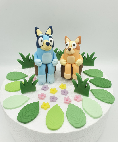 Bluey Inspired (Unofficial) Fondant Cake Toppers