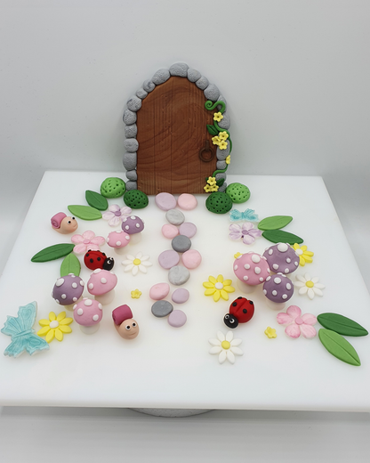 Fairy Garden Fondant Cake Toppers