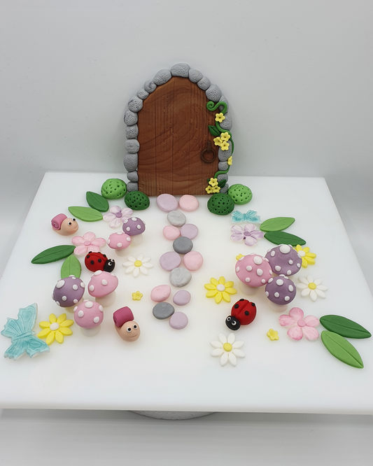 Fairy Garden Fondant Cake Toppers