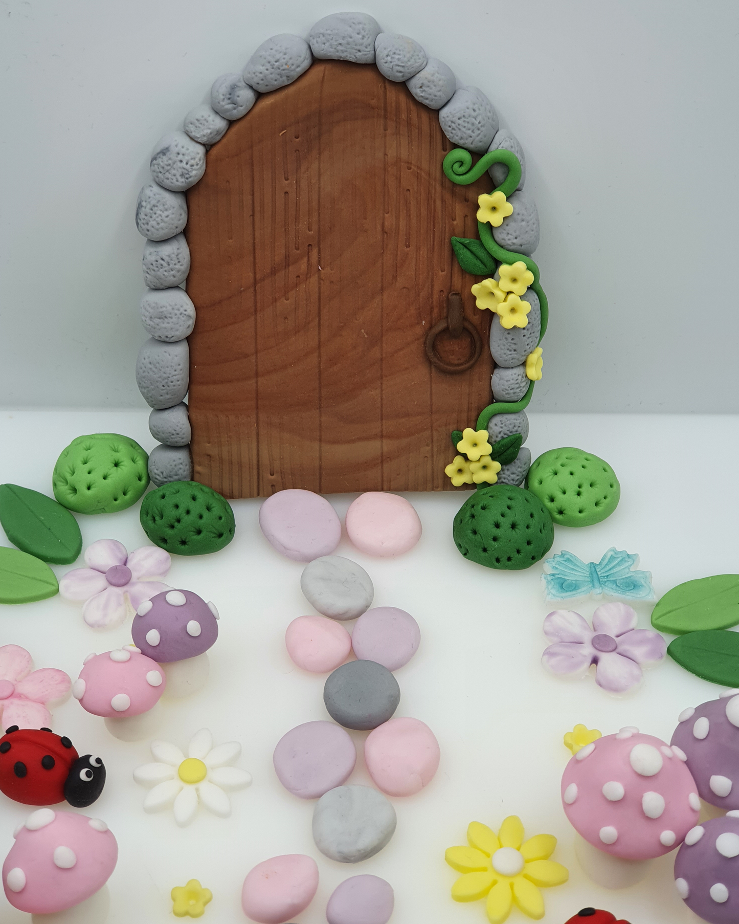 Fairy Garden Fondant Cake Toppers