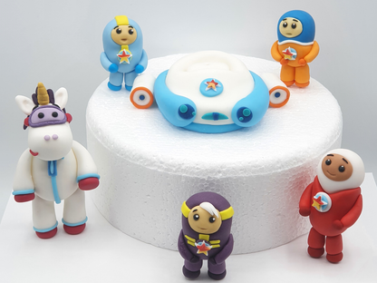 Go Jetters Inspired (Unofficial) Fondant Cake Toppers
