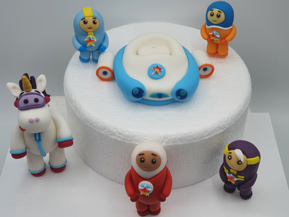 Go Jetters Inspired (Unofficial) Fondant Cake Toppers