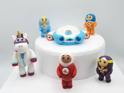 Go Jetters Inspired (Unofficial) Fondant Cake Toppers