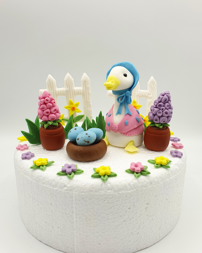 Jemima Puddle-Duck Inspired (Unofficial) Fondant Cake Toppers