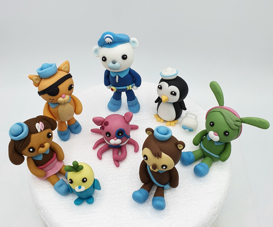 Octonauts Inspired (Unofficial) Fondant Cake Toppers