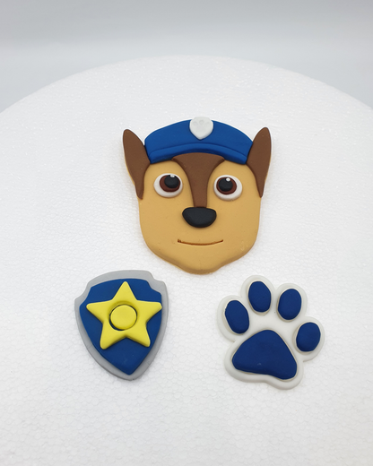 Assorted PAW Patrol Cupcake Fondant Cake Toppers