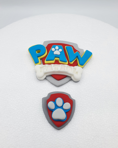 Assorted PAW Patrol Cupcake Fondant Cake Toppers