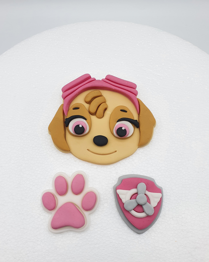 Assorted PAW Patrol Cupcake Fondant Cake Toppers