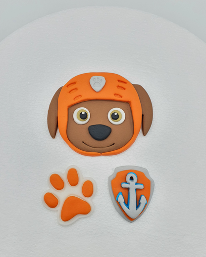 Assorted PAW Patrol Cupcake Fondant Cake Toppers