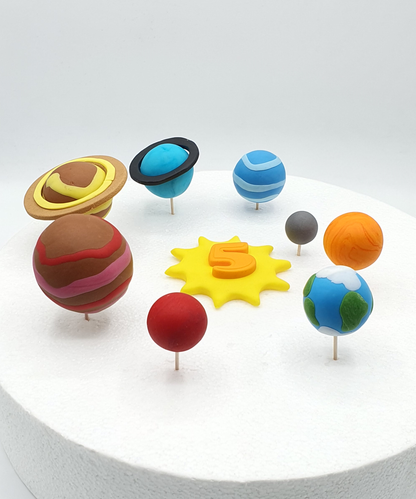 Solar System (Planets) Fondant Cake Toppers