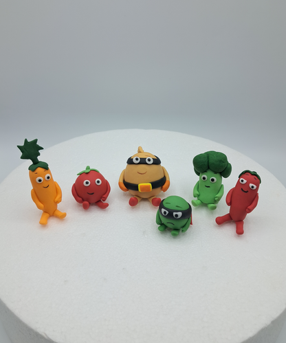 Supertato Inspired (Unofficial) Fondant Cake Toppers