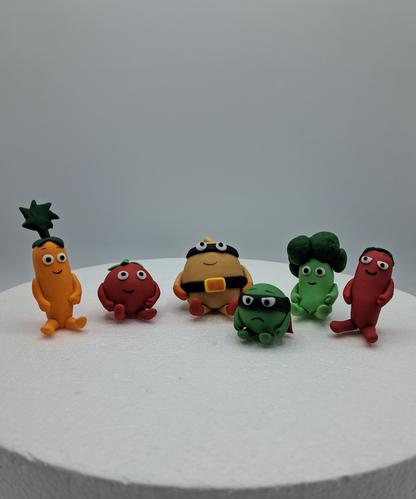 Supertato Inspired (Unofficial) Fondant Cake Toppers