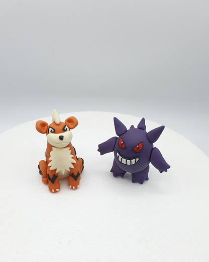 Pokemon Inspired (Unofficial) Fondant Birthday Cake Toppers
