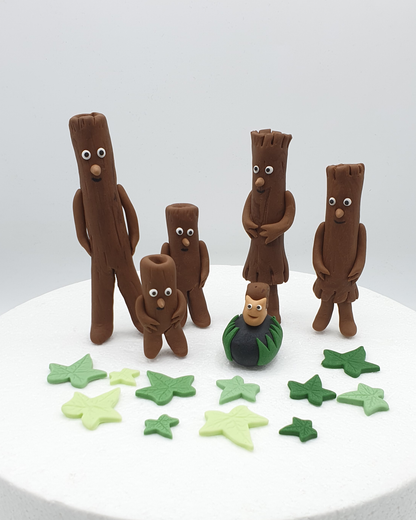 Stick Man Inspired (Unofficial) Fondant Cake Toppers